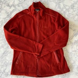 PATAGONIA Sienna Orange Zip Fleece Jacket Shirt Top Large